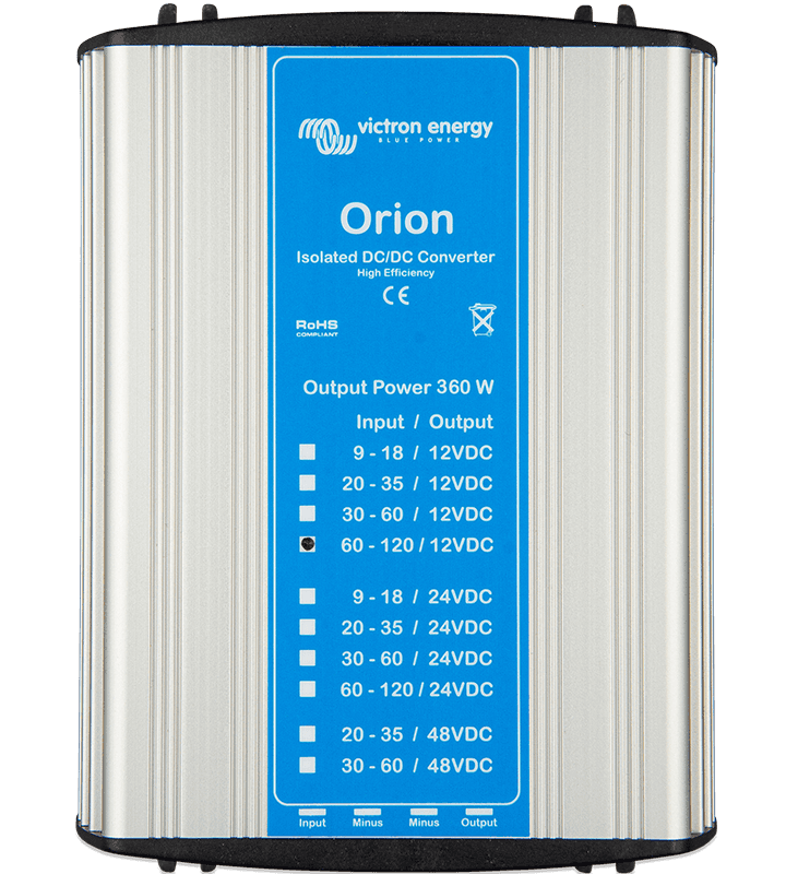 Orion DC-DC isolerte omformere, 360W og modeller til spesielle formål