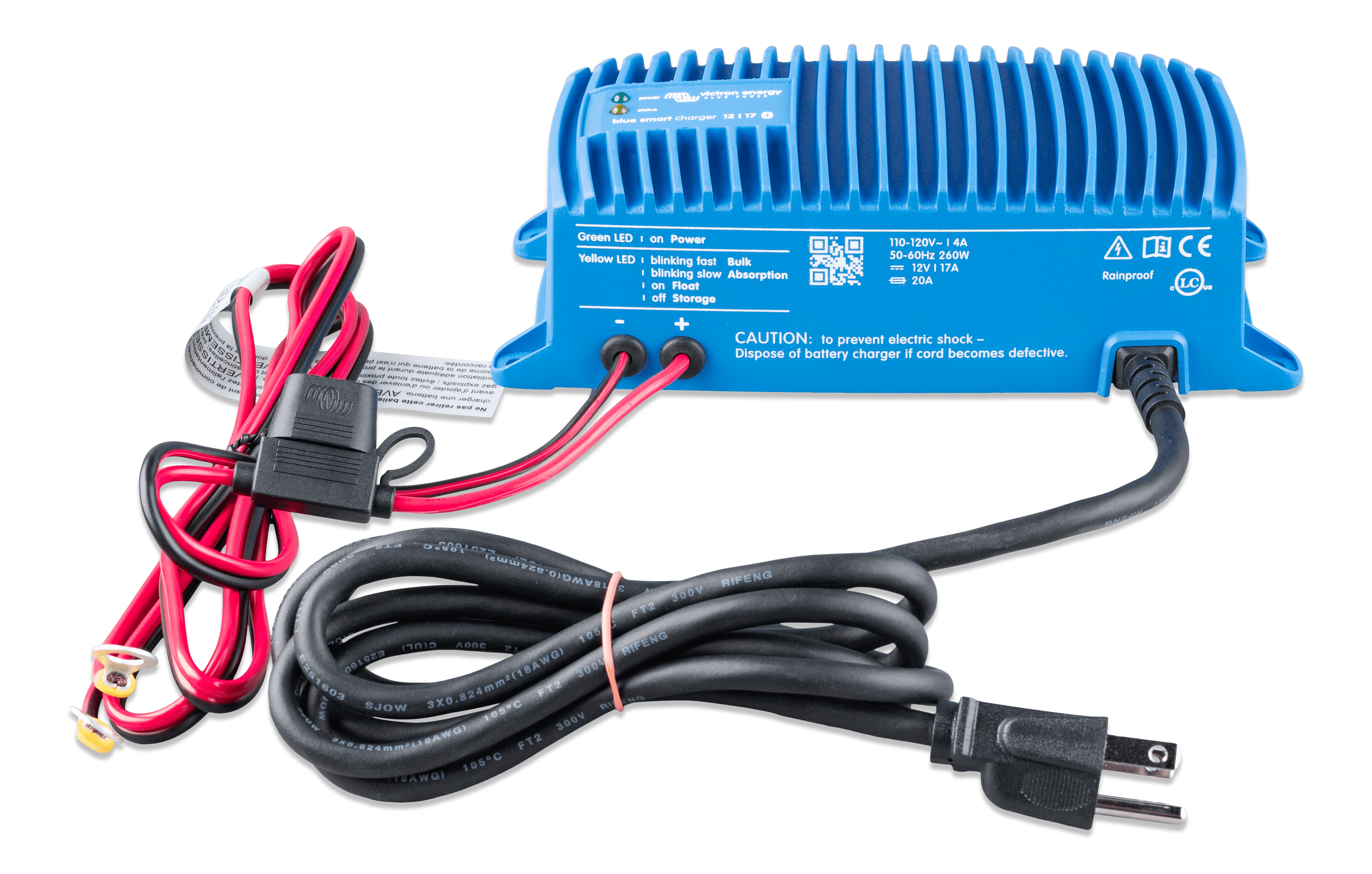 Blue Smart IP67 Charger 12/17(1) 120V NEMA 5-15 (front)  thumbnail