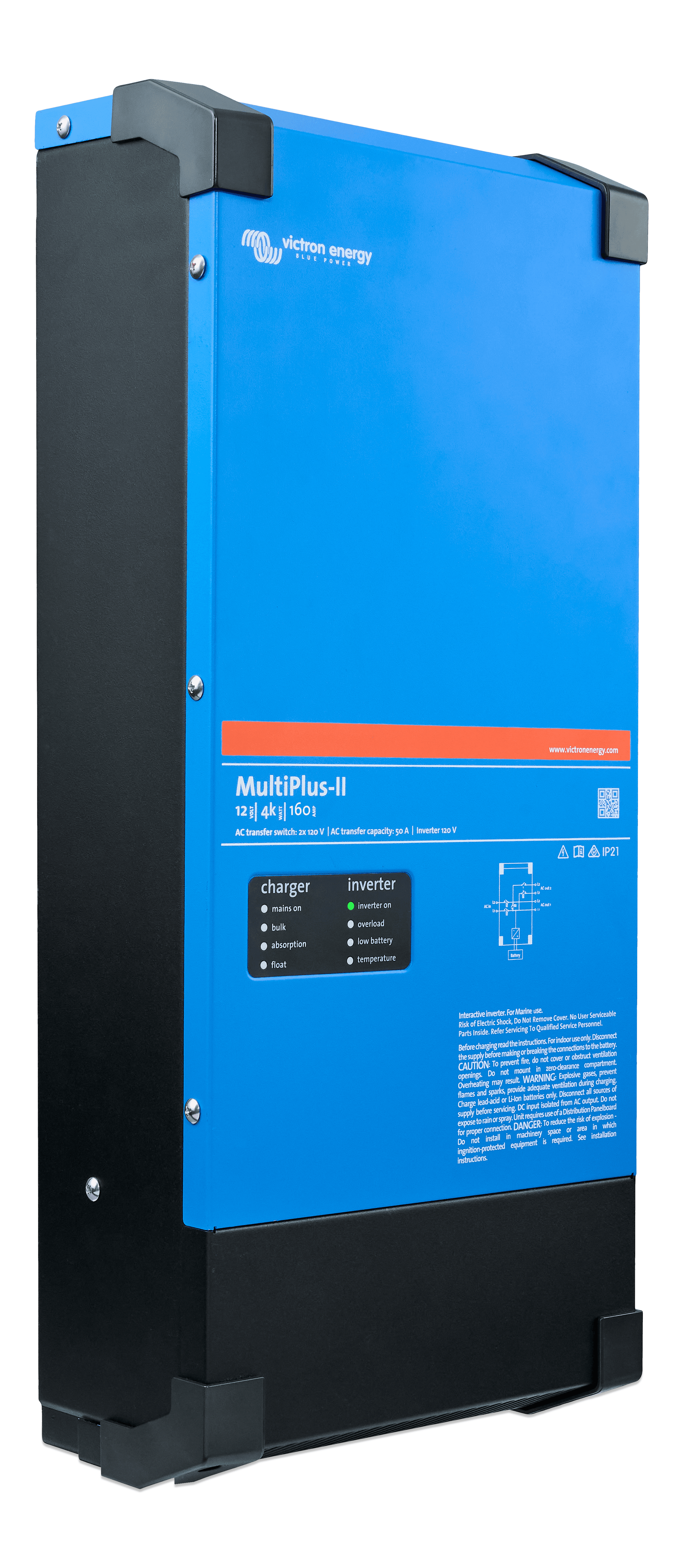MultiPlus-II 12V 4k 160A 2x120V (Right) thumbnail