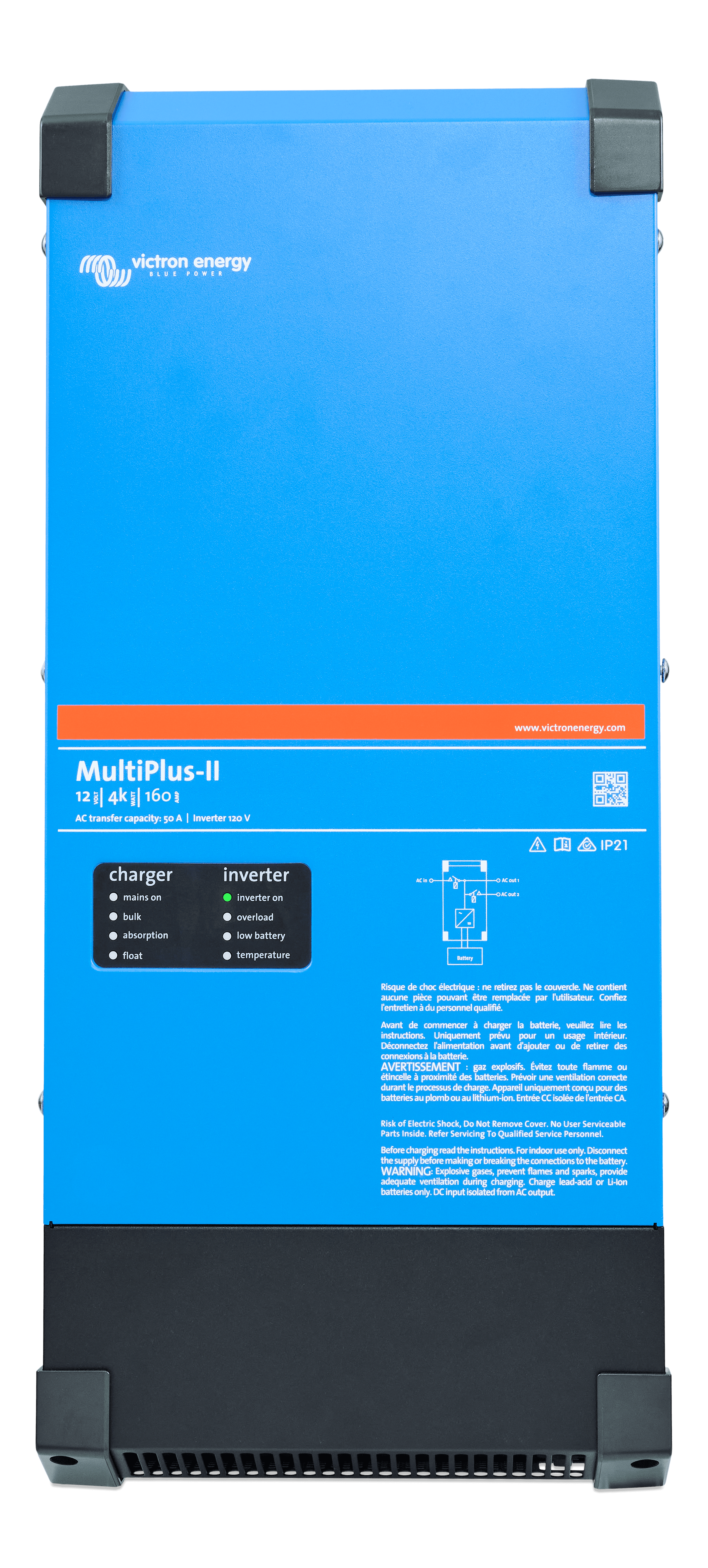 MultiPlus-II 12V 4k 160A 120V (Front) thumbnail