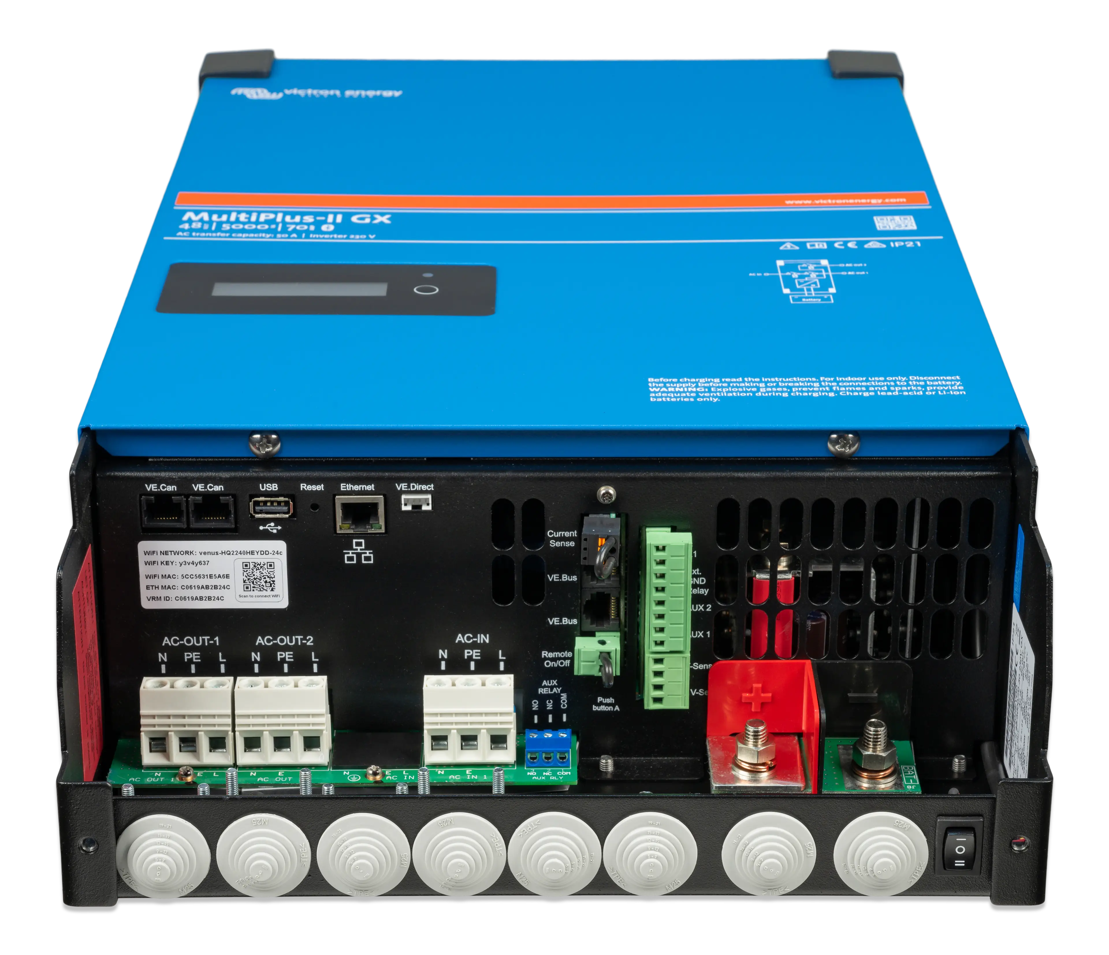 MultiPlus-II 48V 5kVA 50-70 230V GX (connections-total)  thumbnail