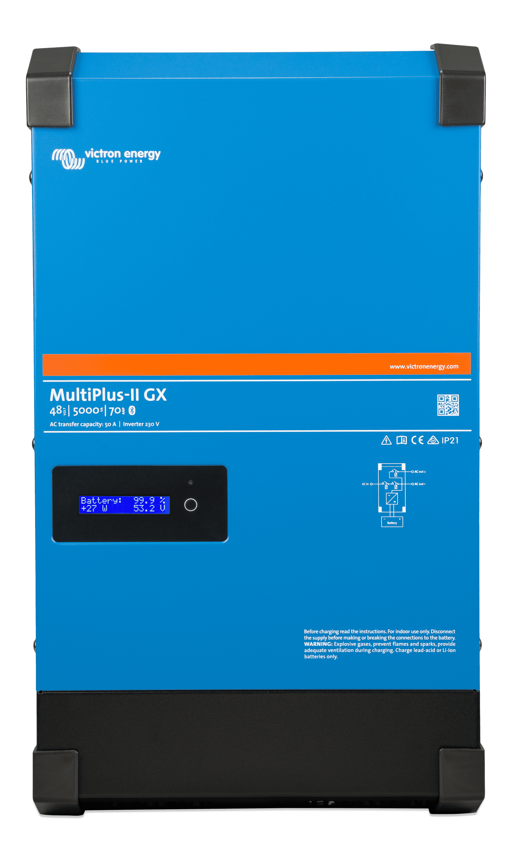 MultiPlus-II 48V 5kVA 50-70 230V GX (front)  thumbnail