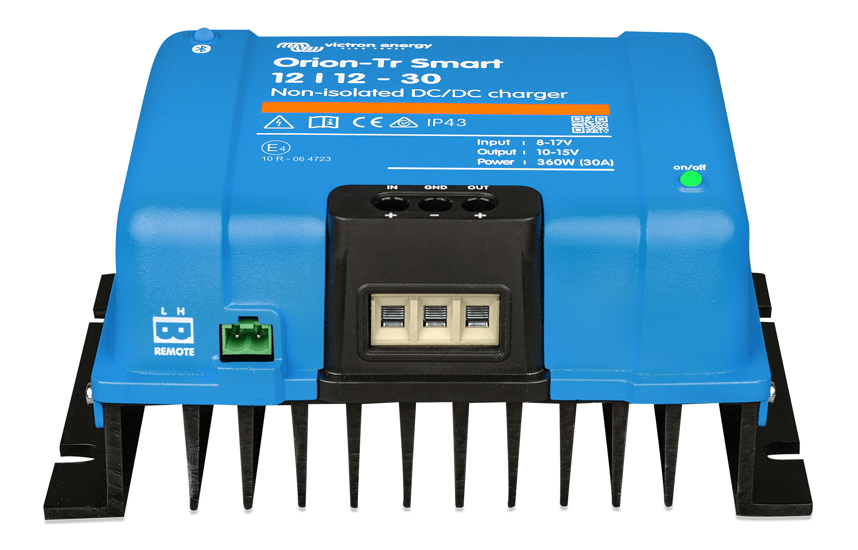 Orion-Tr Smart 12/12-30A (360W) Non-isolated DC-DC charger (front-angle)  thumbnail