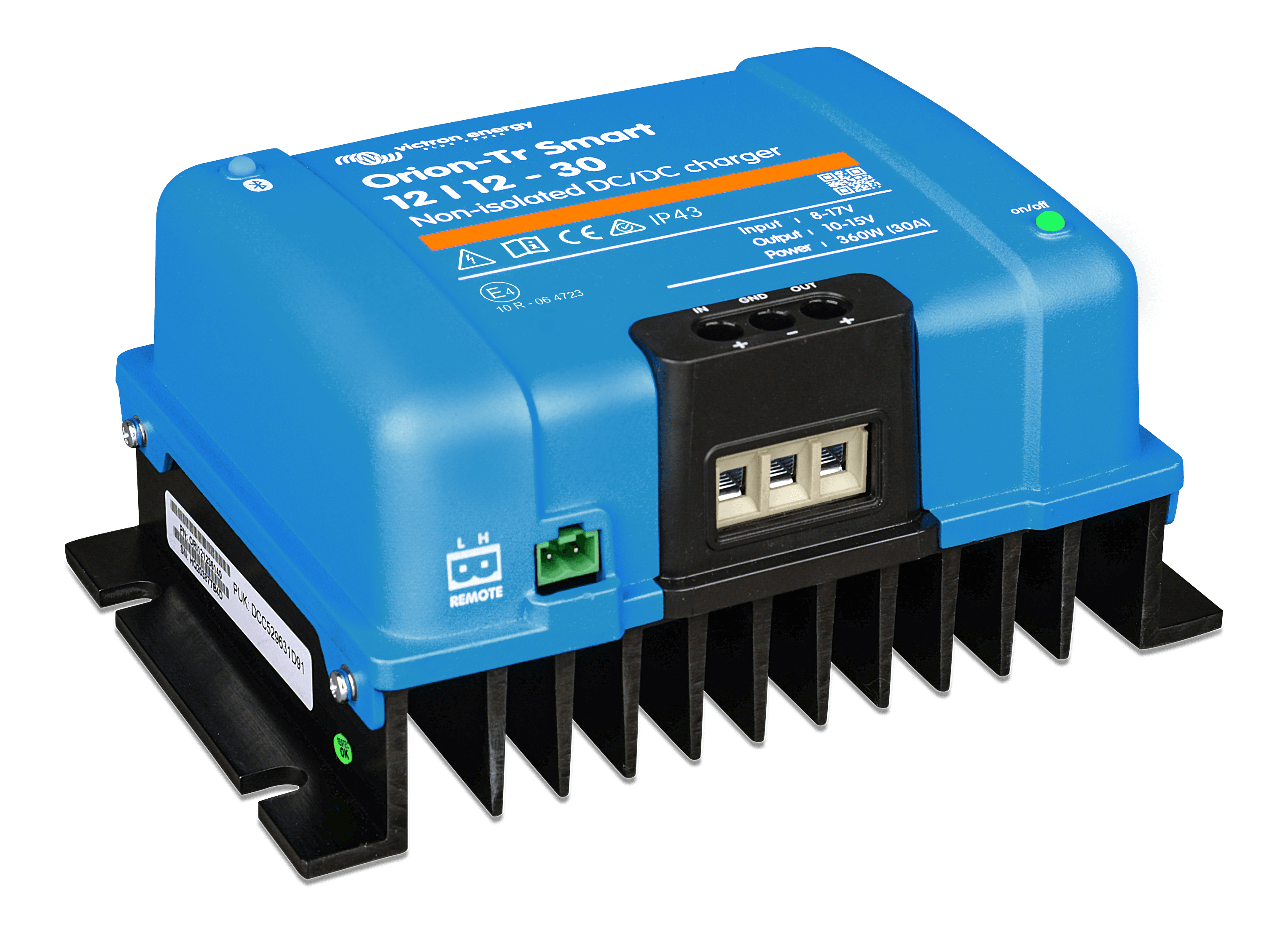 Orion-Tr Smart 12/12-30A (360W) Non-isolated DC-DC charger (right)  thumbnail