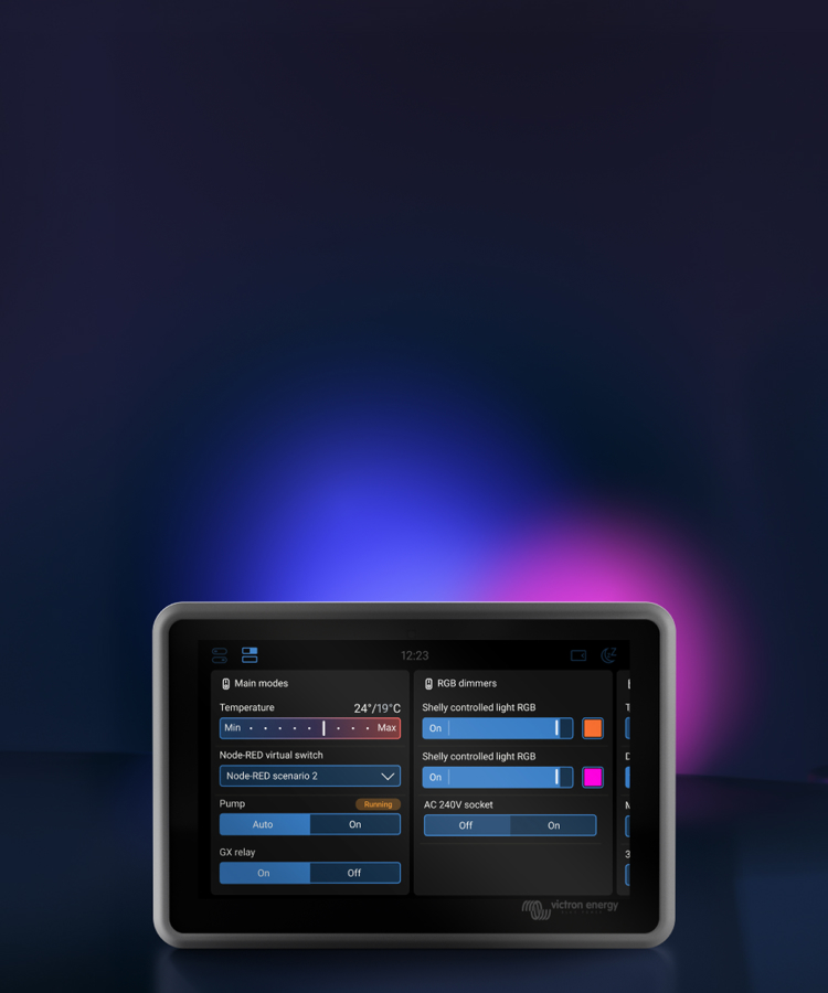 Venus OS  bryterpanel