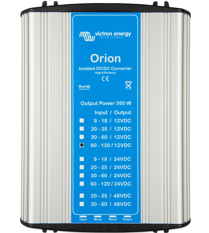 Orion DC-DC isolerte omformere, 360W og modeller til spesielle formål